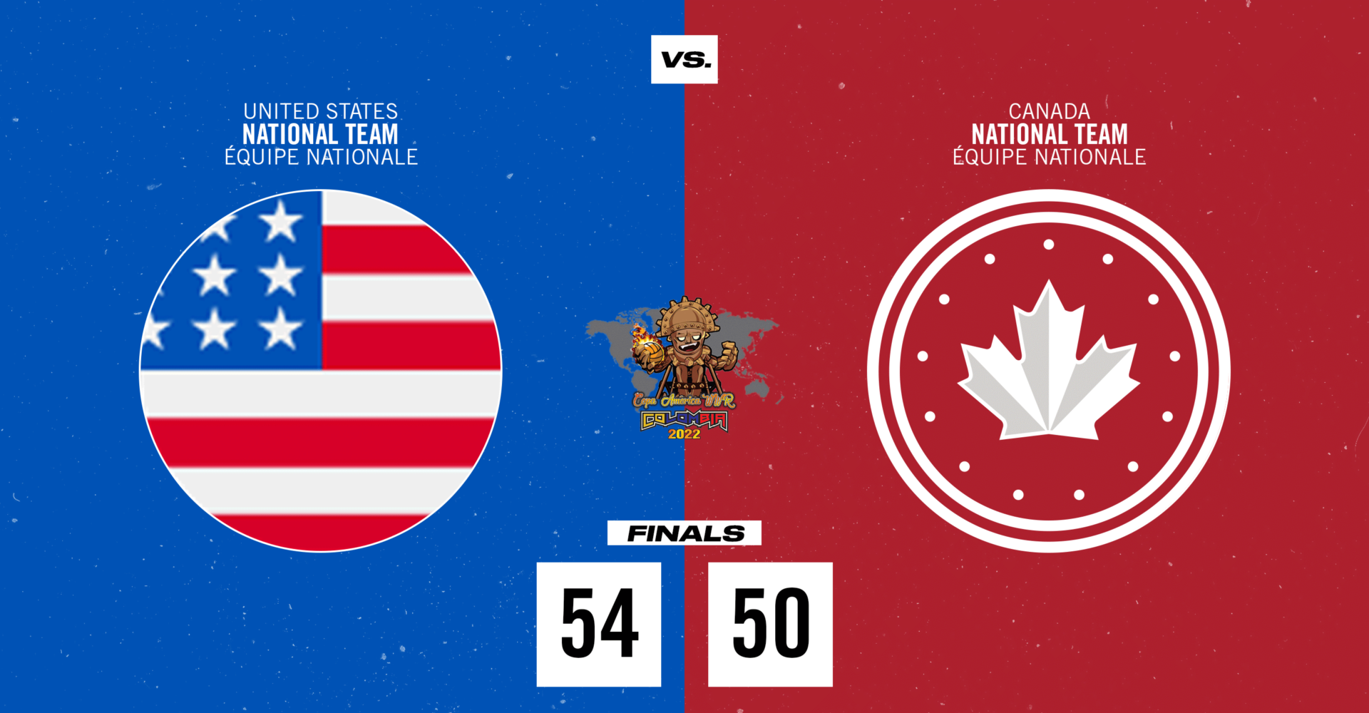 Canada finishes with Silver in 2022 Americas Championship after 50-54 loss to USA in Final