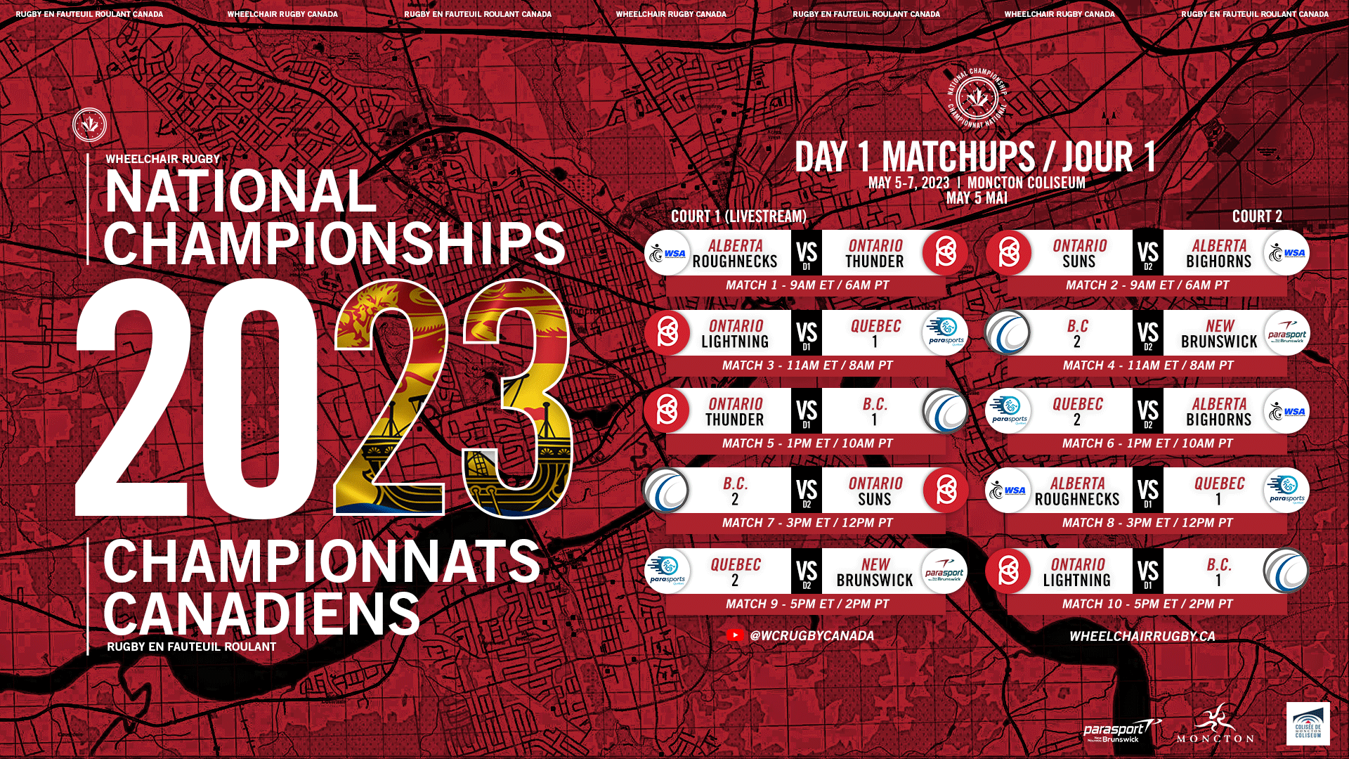 2023 National Championship Schedule Released Wheelchair Rugby Canada