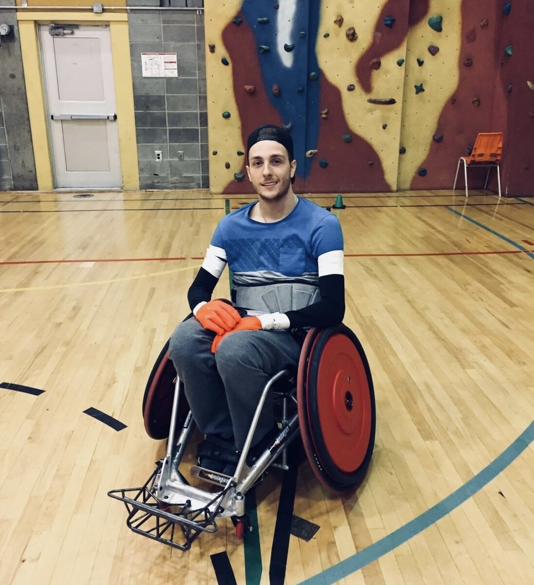 Maxime, when he first started wheelchair rugby in 2016